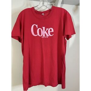 VTG COKE T Shirt Single Stitch M L Hering Tag Coca Cola